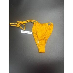 Monica Hansen Beachwear NWT Bikini Bottom Yellow Size Small